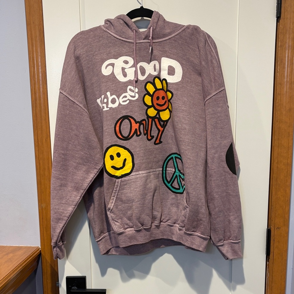 PacSun Purple Hoodie with Graphic Designs
